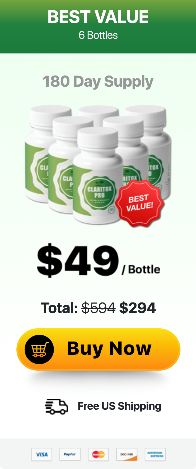 Claritox Pro Buy 6 Bottles